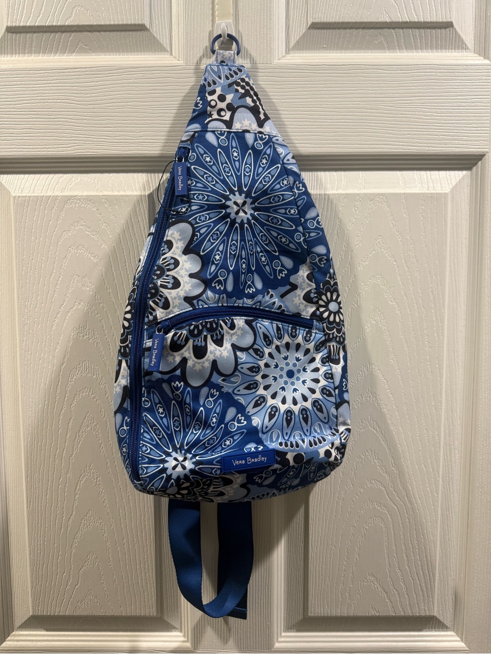 Vera Bradley Blue Patterned Sling Backpack